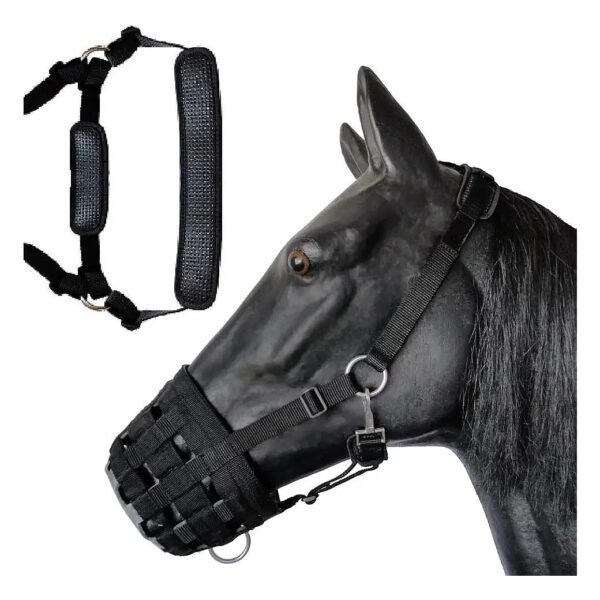 Waffle Basket Grazing Muzzle with Heavy Duty Nylon and Neoprene