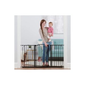 Walk-Through Baby Gate with Adjustable Width - Metal Construction