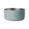 Walled Stainless Steel Pet Bowls for Dogs and Cats, 8 Cup Capacity, Durable and BPA Free