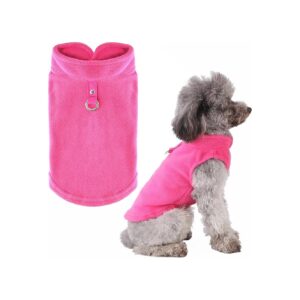 Warm Pet Pullover Coat for Small Sized Dogs Cats with Breathable Fleece Material