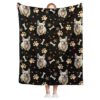 Warm Soft Lightweight French Bulldog Blanket for Small Pets, 40x30 Inch, Easy to Carry