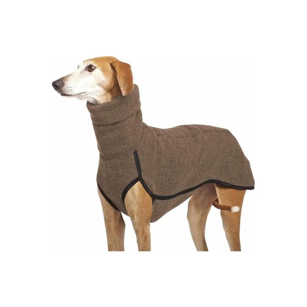 Warm Winter Fleece Dog Coat with Turtleneck Design for Small Medium Large Dogs