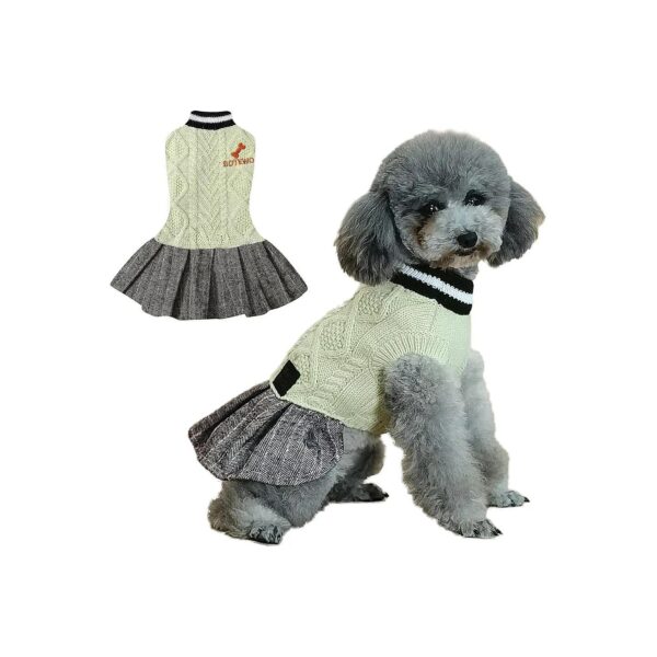 Warm and Comfortable Pet Sweater Pullover for Dogs and Cats with Stretchy Fabric