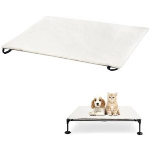 Warm and Cozy Dog Sleeping Mat for Crate or Elevated Dog Bed with Corner Straps