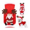 Warm and Soft Dog Hoodie for Small to Medium Pet Dogs, Christmas Holiday Party Attire