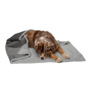 Warming Dog Blanket for Large Pets in Silver Gray