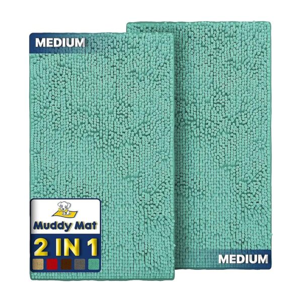 Washable Chenille Floor Mat for Kitchen, Bathroom, and Bedroom