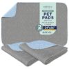 Washable Dog Pee Pads for Puppies and Senior Dogs 24x36 Blue Stitching