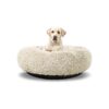 Washable Donut Dog Bed with Calming Comfy Cushion for Medium Dogs