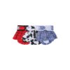 Washable Female Dog Diapers 3-Pack for M/13-19 Girth with Red Blue White Flap Skirts