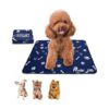 Washable Reusable Dog Pee Pads for Puppy Training and Whelping Blue 5x5 Inch