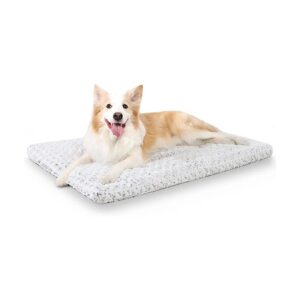 Washable and Durable Gray Dog Bed Crate Pad for Medium Large Sizes