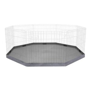 Water-Resistant Bottom Cover for 24" Wide 8-Panel Dog Playpen Fences