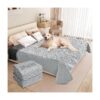 Water Resistant Dog Pet Blankets for Kids 54x82 Soft Reversible Grey