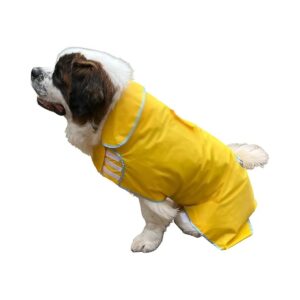 Water-Resistant Dog Raincoat for Large Dogs XL Size with Travel Bag