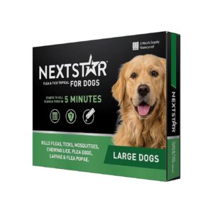 Water Resistant Flea And Tick Prevention Drops For All Dog Sizes