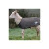 Water-Resistant Goat Coat for Large Dogs, Grey, XL, 100g Polyfill, Chest Closure System