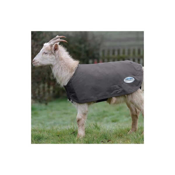 Water-Resistant Goat Coat for Large Dogs, Grey, XL, 100g Polyfill, Chest Closure System