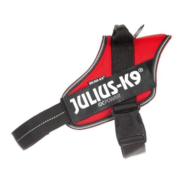 Water-Resistant and Moisture-Absorbing Red Dog Harness with Adjustable Size