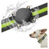 Waterproof AirTag Dog Collar Holder, Hard PC Material, Black