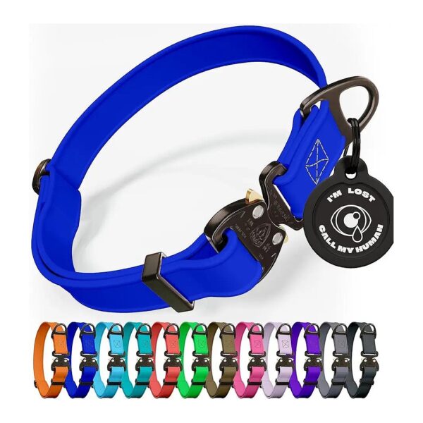 Waterproof Biothane Tactical Dog Collar with Cobra Buckle for Working Dogs