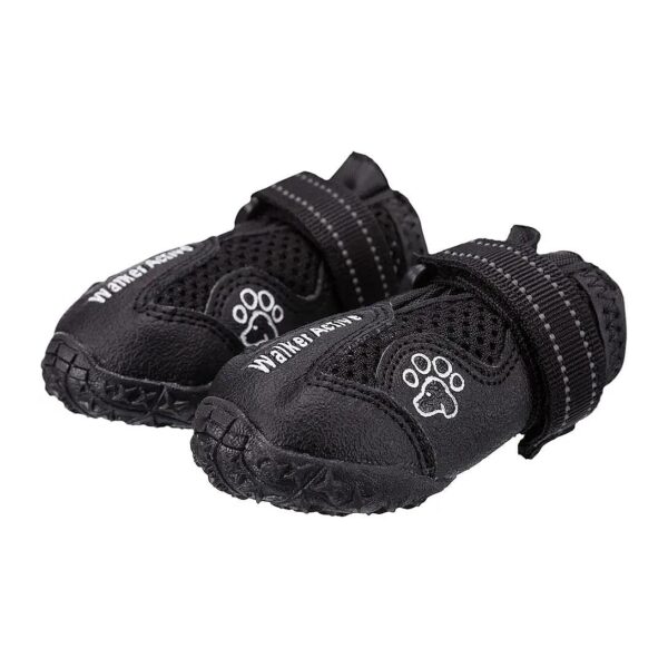 Waterproof Black Dog Boots, X-Small, Robust Grip, Pull-On Leg Wear