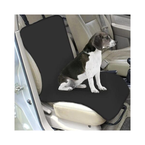 Waterproof Black Front Seat Protector Pet Car Seat Cover for Dog and Cat Universal Fit