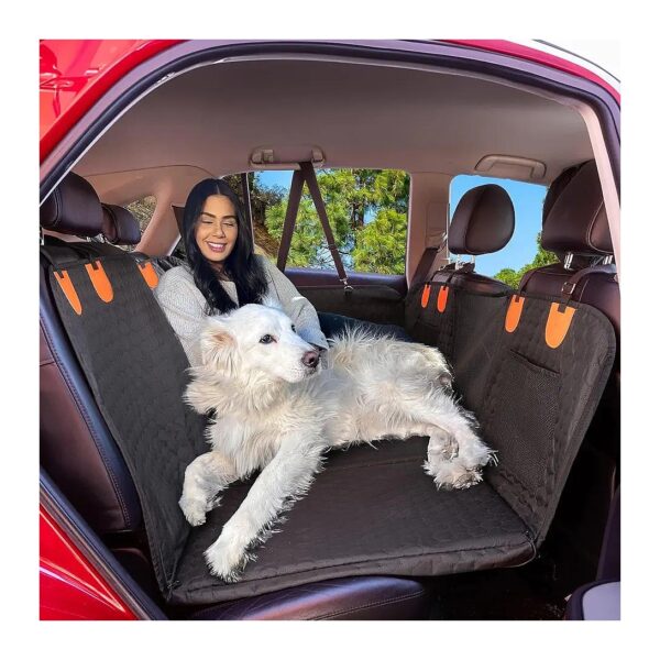 Waterproof Car Cover and Back Seat Protector for Dogs and Pets