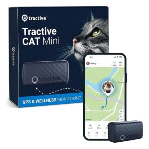 Waterproof Cat GPS Tracker Dark Blue for Cats 5lbs+ Large Cats Location Tracking