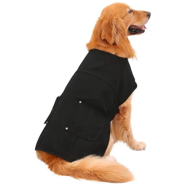 Waterproof Cold Weather Canine Coats for X Large Dogs Water Repellent Outerwear Black