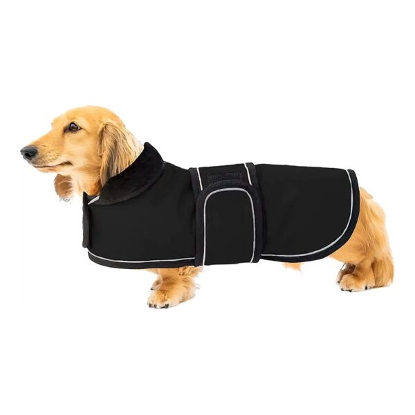 Waterproof Dachshund Coat with Warm Fleece Lining for Small Medium Dogs