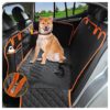 Waterproof Dog Back Seat Cover with Storage Pocket for Car SUV Standard Seats