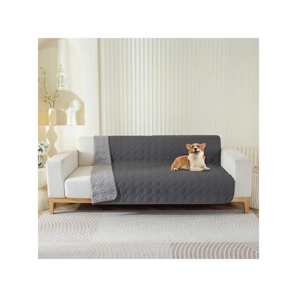 Waterproof Dog Bed Cover for Couch Furniture Protection Dark Grey 30x70