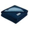 Waterproof Dog Blanket for Pets, Small Medium Size, 29x40 Navy/Blue, Soft Fleece