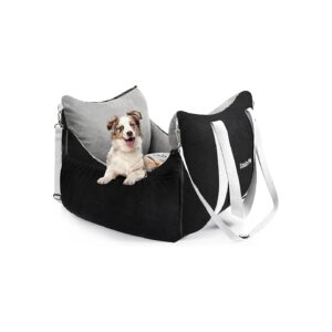 Waterproof Dog Car Seat and Bed for Small Dogs with Thickened Filling