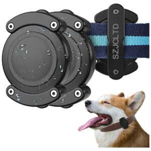 Waterproof Dog Collar Holder with Anti-Lost Screws for Apple Airtag - IPX8 Certified