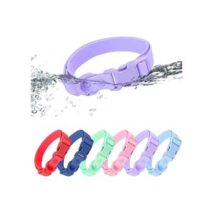 Waterproof Dog Collar for Small Medium Large Dogs Ideal for Outdoor Use Purple Color