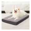 Waterproof Dog Crate Bed with Egg Crate Foam and Machine Washable Cover for Small Dogs