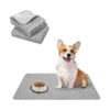 Waterproof Dog Food Mat Absorbent Non-Slip Pet Feeding Mats Pack of 2