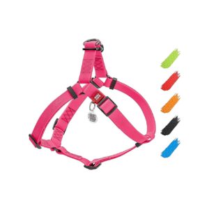 Waterproof Dog Harness for Small Medium Large Dogs with Adjustable Fit Pink 16-22in