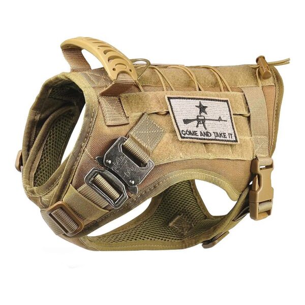 Waterproof Dog Harness with MOLLE System and Rubber Handle for Pet Dogs Training Hunting