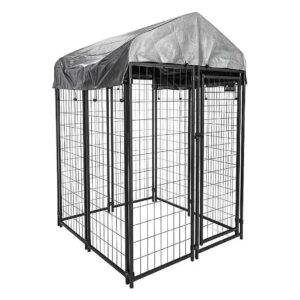 Waterproof Dog Kennel with UV Protection and Expandable Panels for Indoor and Outdoor Use