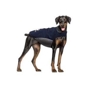 Waterproof Dog Raincoat with Adjustable Velcro for Medium Large Dogs in Blue