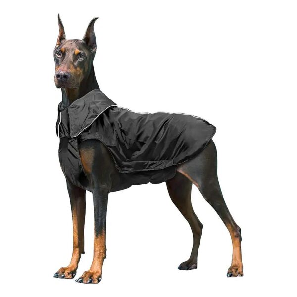 Waterproof Dog Raincoat with Velcro Adjustable Closure for Medium Large Dogs