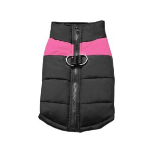 Waterproof Dog Winter Coat for Small Medium Large Dogs Pink 11 Inch Chest