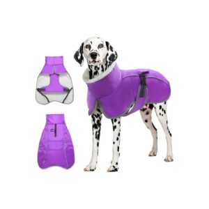 Waterproof Dog Winter Coats with Turtle Neck and Buckle for Comfort and Protection