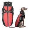 Waterproof Dog Winter Jackets for Medium Large Dogs with Harness and Furry Collar XP