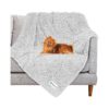 Waterproof Faux Fur Pet Throw Blanket for Medium Large Dogs and Cats