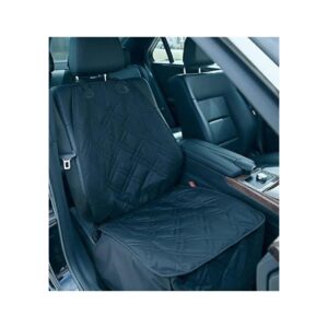 Waterproof Front Seat Cover for Dogs in Cars Trucks Vans and SUVs - Black