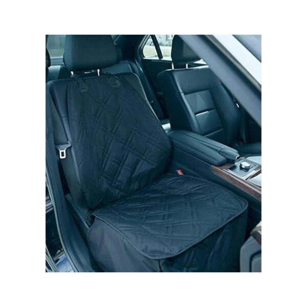 Waterproof Front Seat Cover for Dogs in Cars Trucks Vans and SUVs - Black